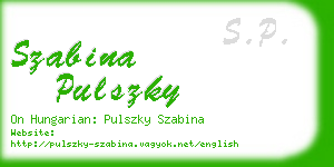 szabina pulszky business card